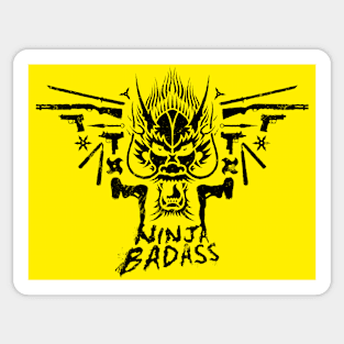 Ninja Badass Logo 2 Sticker